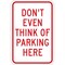 Brady No Parking Sign, 18"H, 12"W 115459 - alternate 1